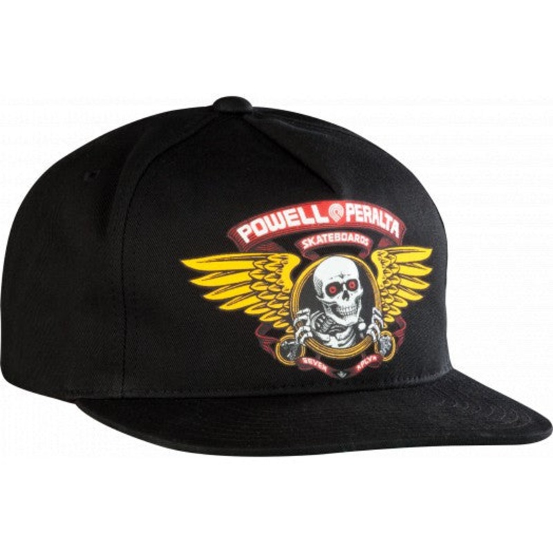 POWELL PERALTA – WINGED RIPPER SNAPBACK BLACK