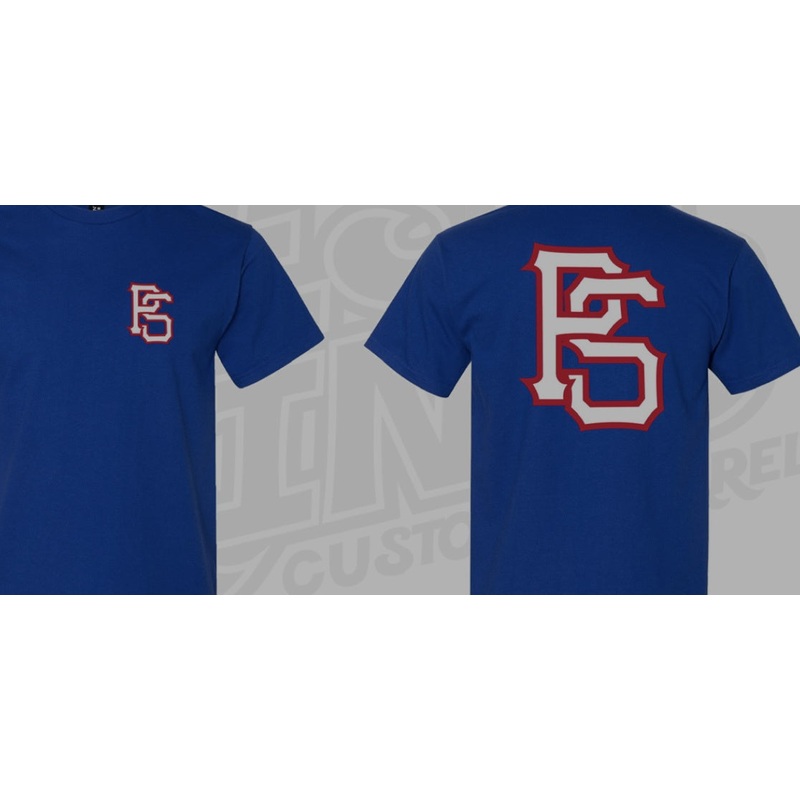 Pro Skates PS Logo T-Shirt – Royal Blue/Red/White Medium