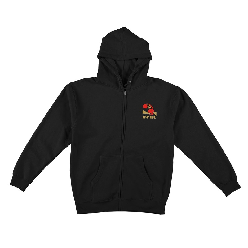 Real Fowls Zip-Up Hooded Sweatshirt S Black