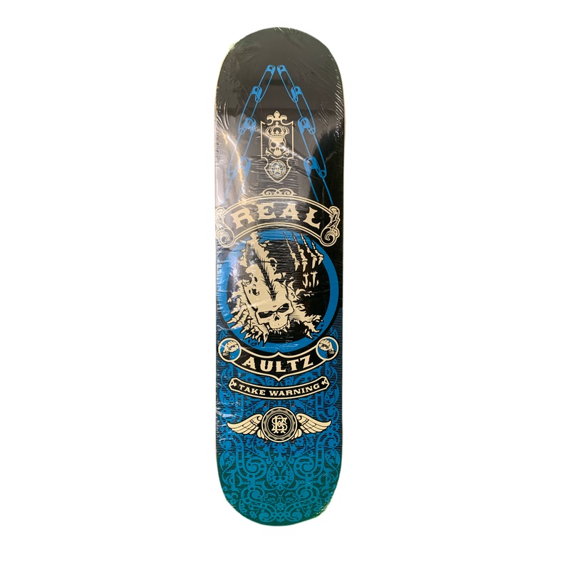 Real Skateboards x Obey JT Aultz Take Warning 7.75″ Classic Skateboard Deck