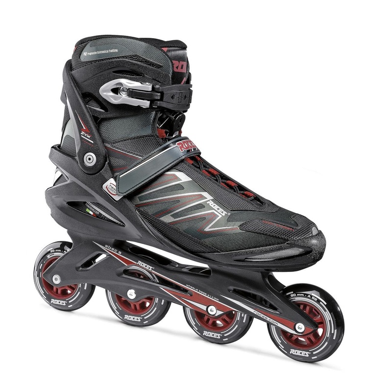 Roces Big ZYX Inline Skates Complete – Black/Crimson Red 16