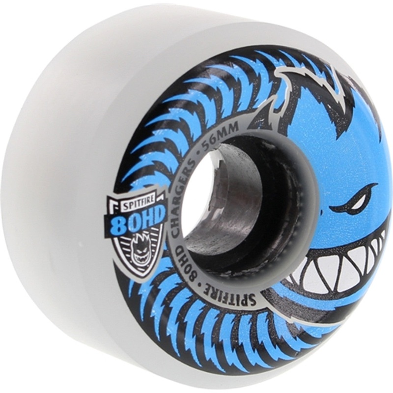 Spitfire Wheels 80HD Charger Conical 56mm – Clear/Blue (Set of 4)