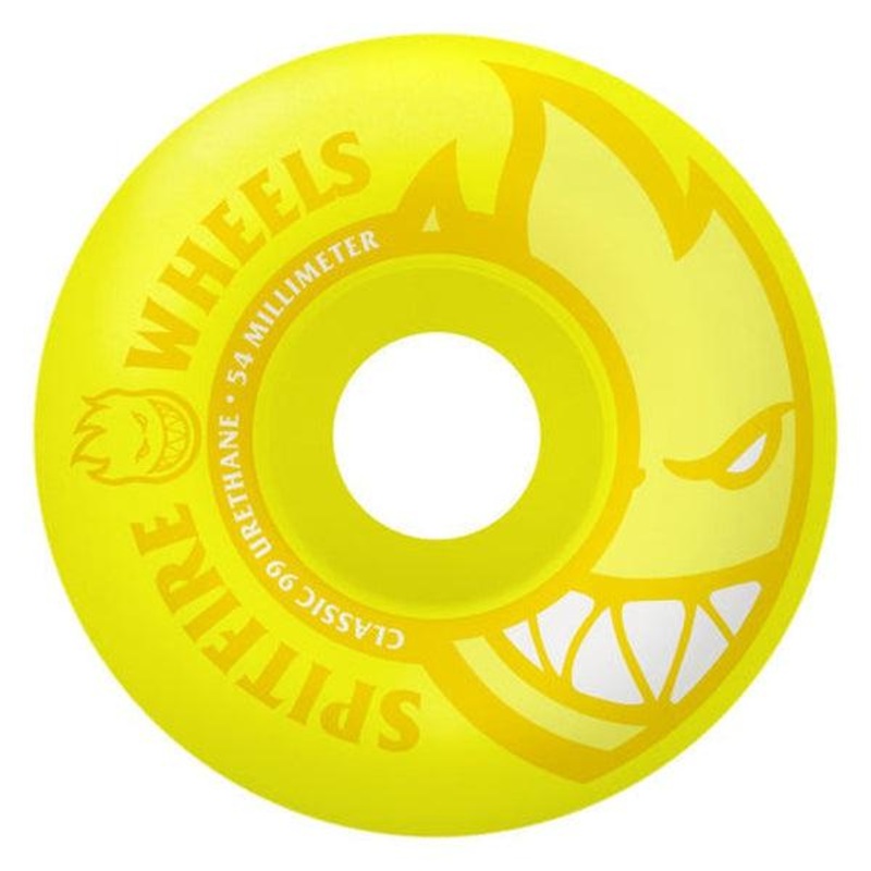 SPITFIRE WHEELS CLASSIC FORMULA NEON YELLOW BIGHEADS (54MM) 54MM