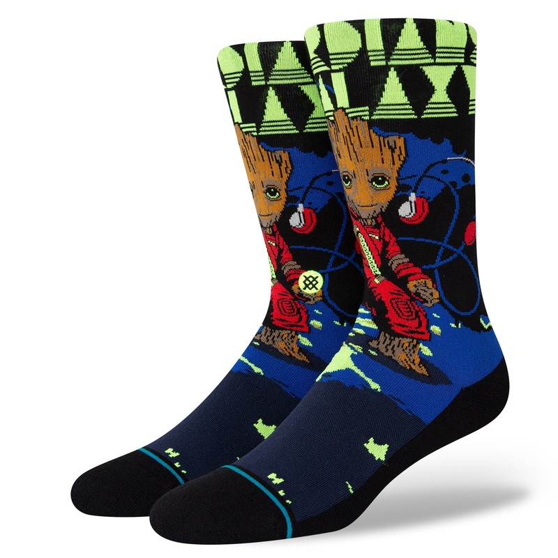 Stance Groot Jams Kids Crew Socks – Black M