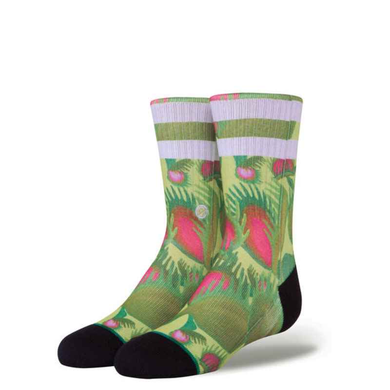 Stance Trap King Boys Crew Socks – Black M