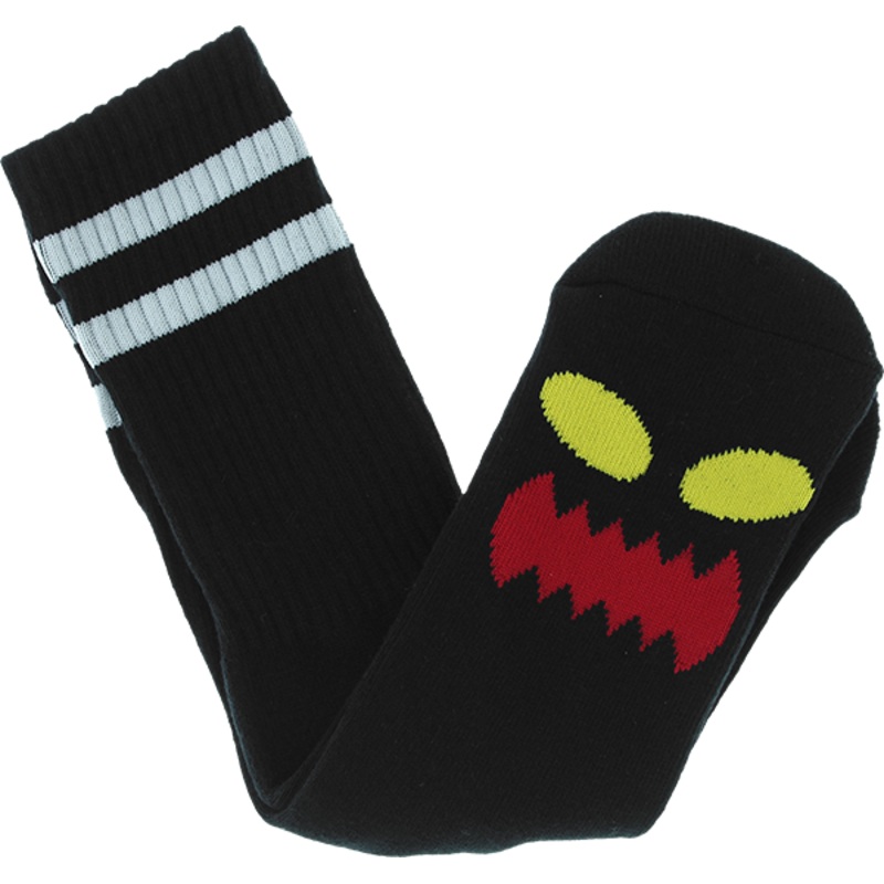 TM MONSTER FACE CREW SOCK BLACK S 1pr