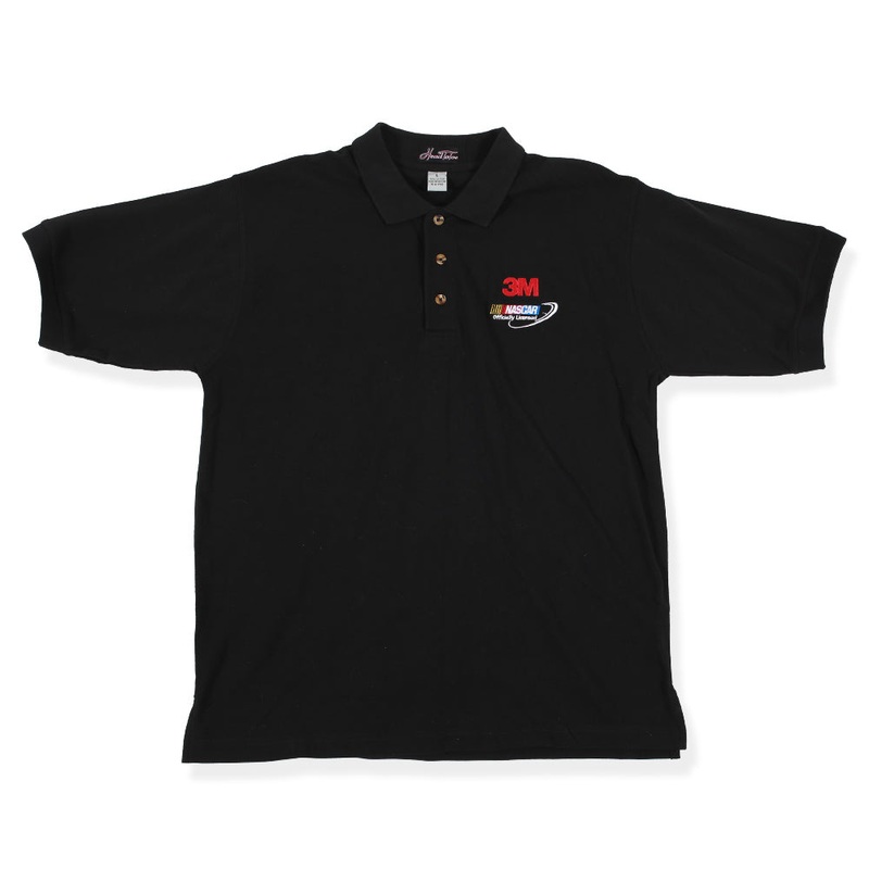 Vintage 3M Nascar Polo Black L