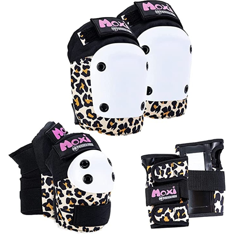 187 KILLER PADS X MOXI – ADULT SIX PACK PAD SET LEOPARD X-SMALL