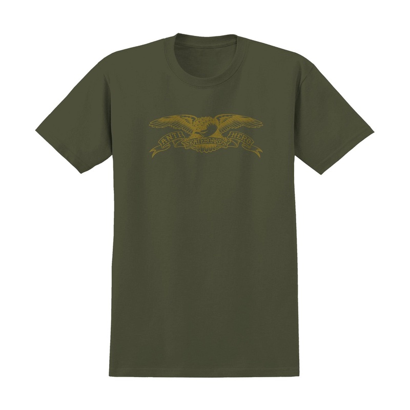 Antihero Basic Eagle T-Shirt S Military Green/Bronze