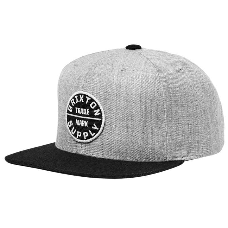 BRIXTON OATH 3 SNAPBACK LIGHT HEATHER GREY/BLACK
