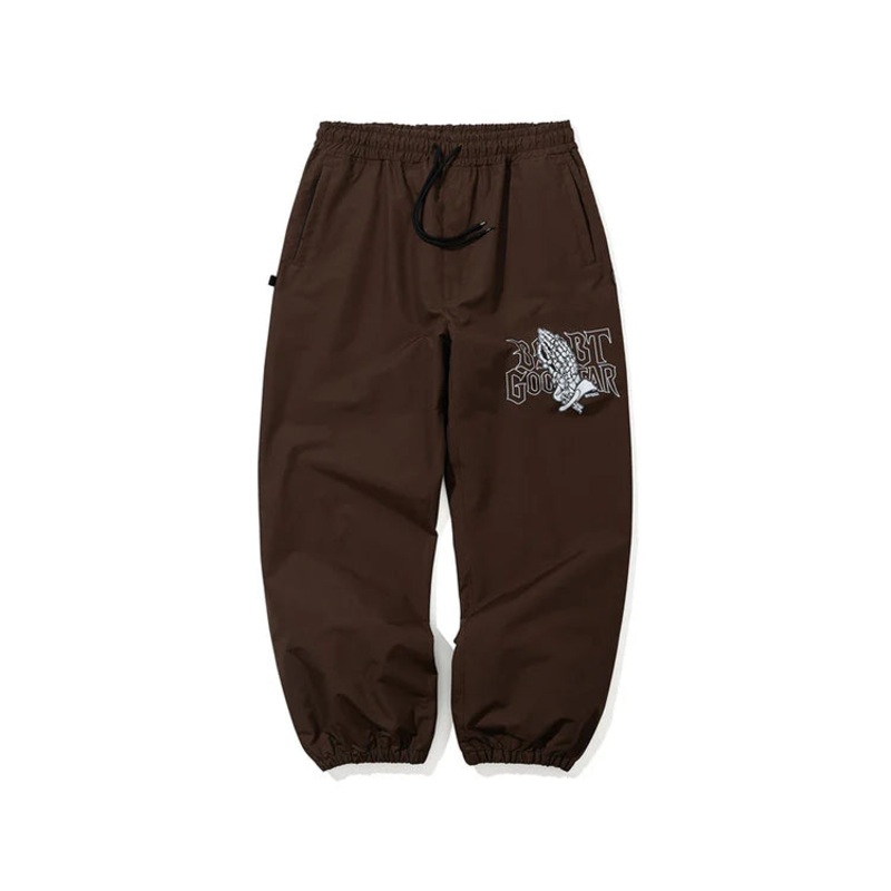 BSRabbit x Goon Gear PRAYER STORMLITE JOGGER PANTS DARK BROWN Medium