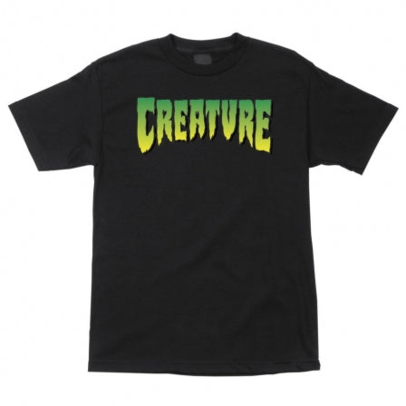 CREATURE T-SHIRT CREATURE LOGO BLACK MED