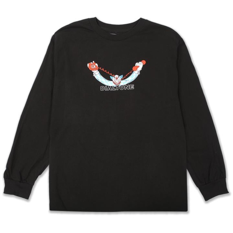 DIAL TONE LONGSLEEVE T-SHIRT WISECRACKER BLACK MED