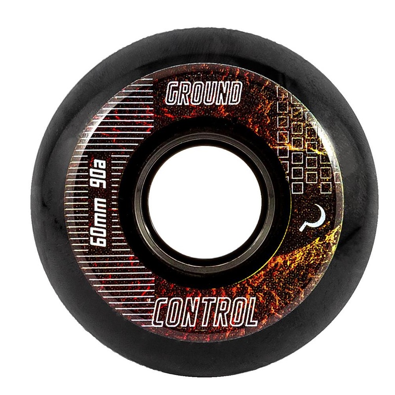 Ground Control CM EarthCity Wheels 60mm 90A – Black (Set of 4)