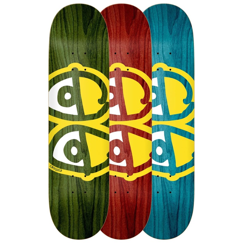 KROOKED TEAM EYES ASSORTED YELLOW DECK (8.25″) 8.25″