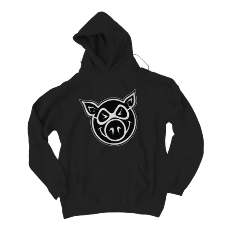 PIG WHEELS PIG HEAD HOOD BLACK MEDIUM