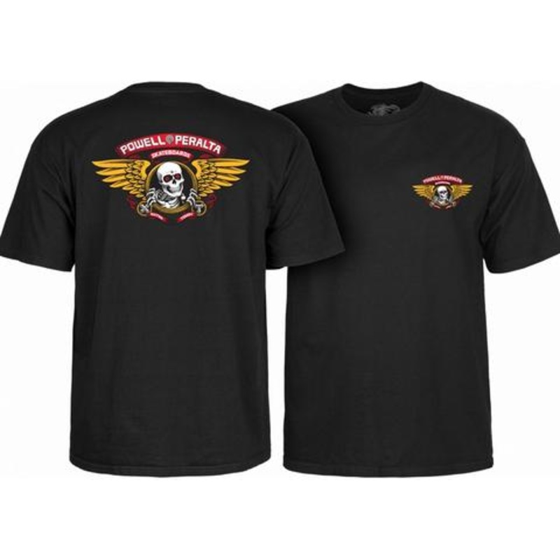 POWELL-PERALTA WINGED RIPPER TEE BLACK MEDIUM