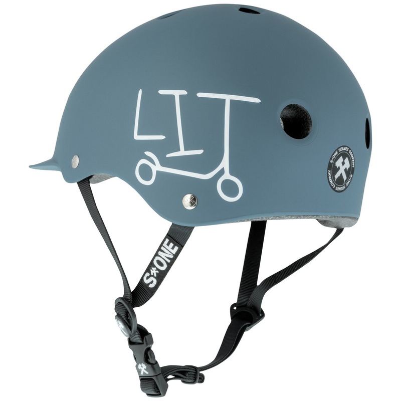 S1 Lifer Brim Helmet – Deep Blue Matte/Undialed LIT Collaboration X-Small (20.5″) Teal