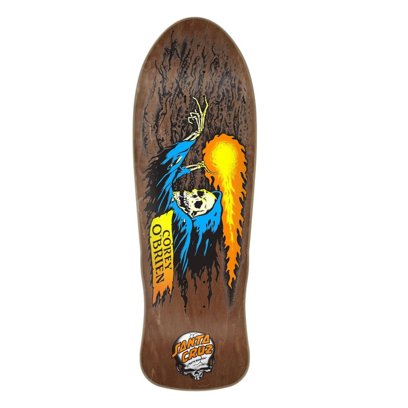 Santa Cruz O’Brien Reaper Reissue Skateboard Deck – 9.84