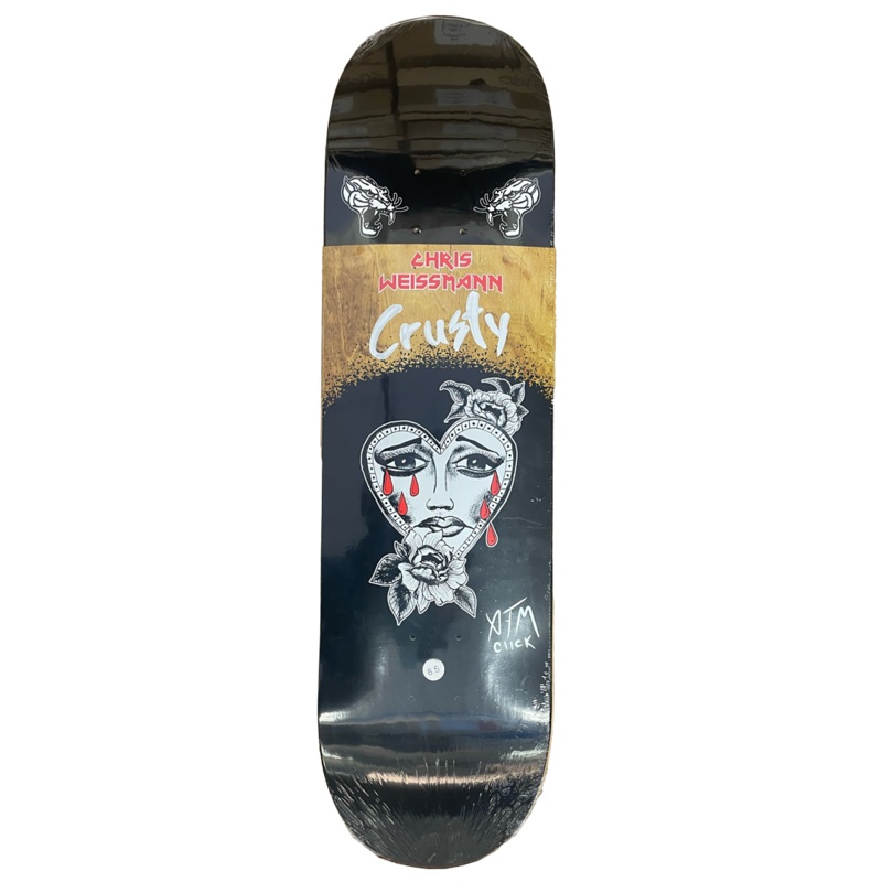 ATM Click – Chris “Crusty” Weissman “Heart” – Skateboard Deck 8.5″