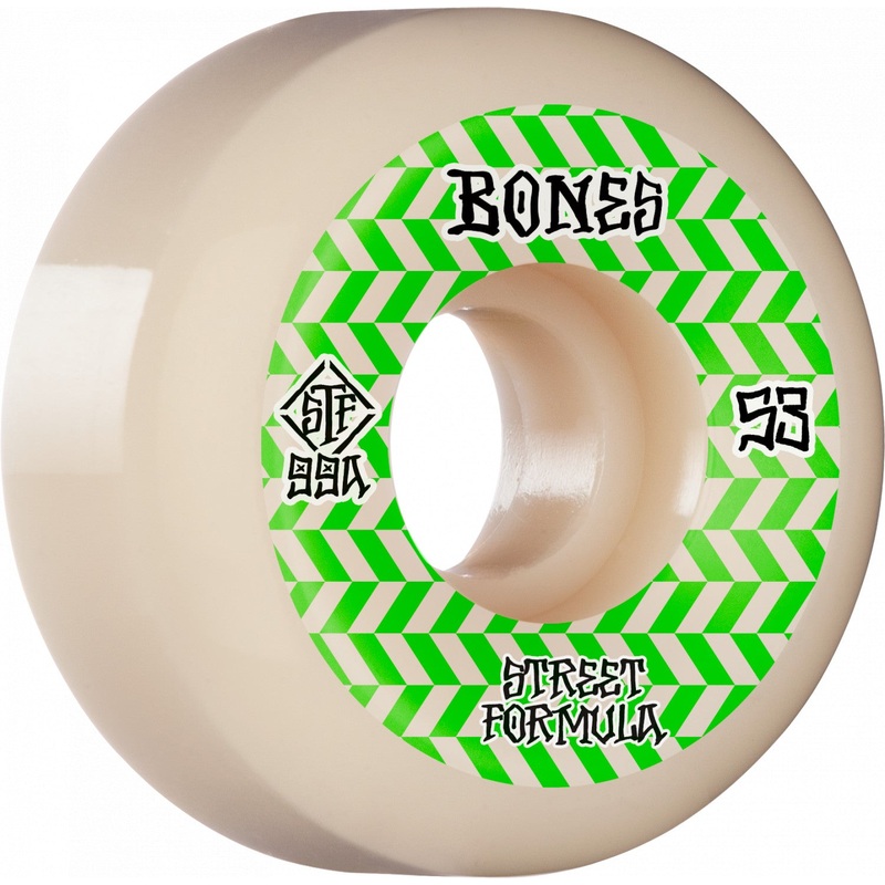 Bones STF Patterns V5 53mm 99a Wheels – White (Set of 4)
