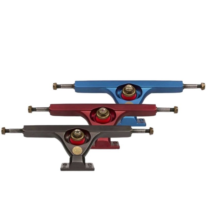 Caliber III: 184mm x 50 Raked Delinquent Series Longboard Skateboard Truck Oxblood