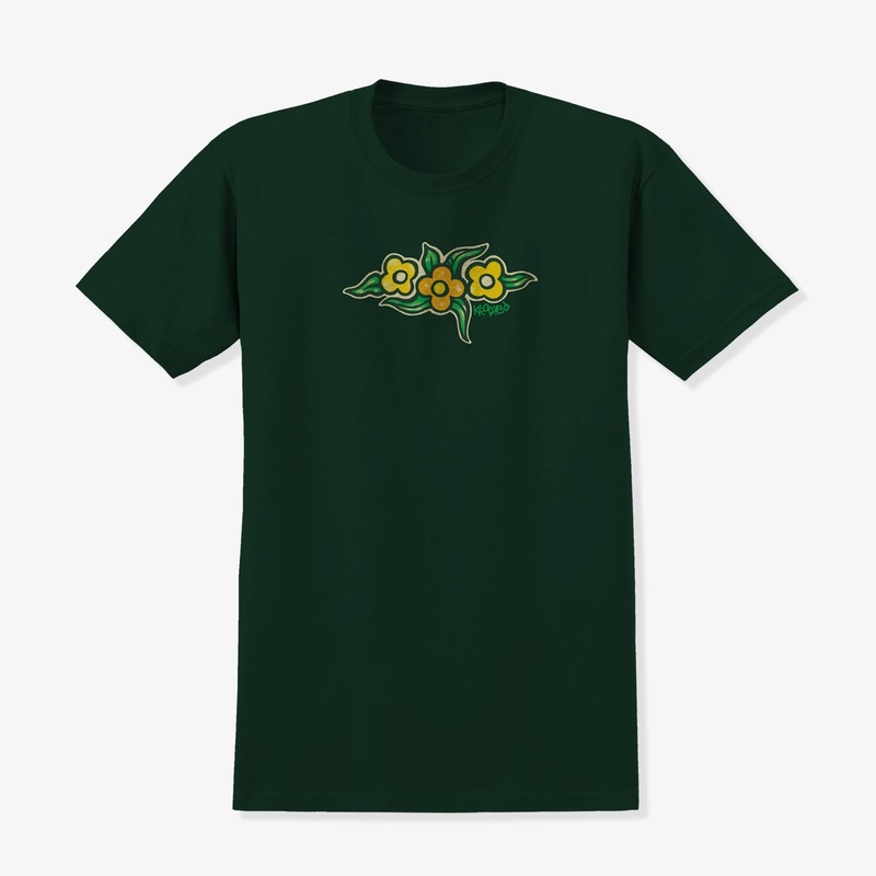Flowers Forest Tee (Green) SMALL