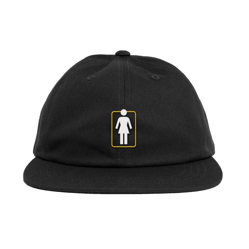 GIRL UNBOXED 6 PANEL SNAPBACK BLACK
