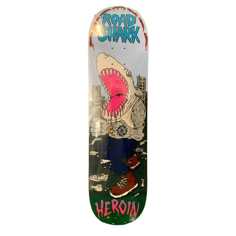 Heroin Road Shark Fos Art 8.1″ Classic Skateboard Deck