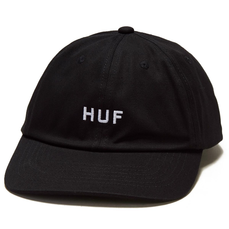 HUF SET OG CV 6 PANEL HAT BLACK
