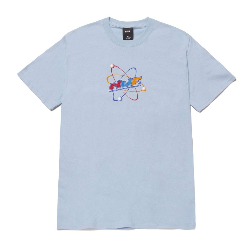 HUF T-SHIRT CHEMISTRY LIGHT BLUE SMALL