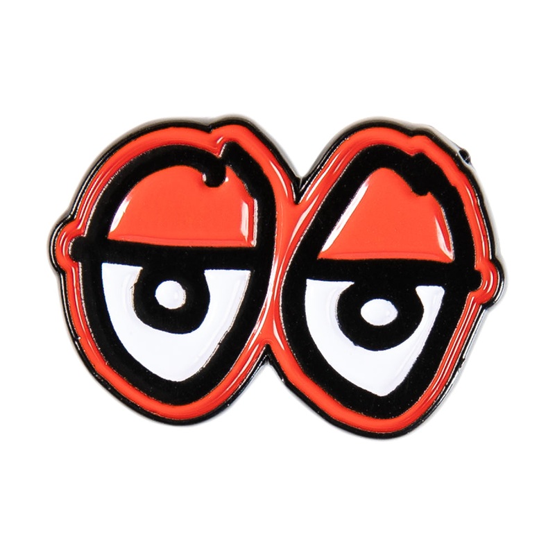 KROOKED EYES LAPEL PIN RED