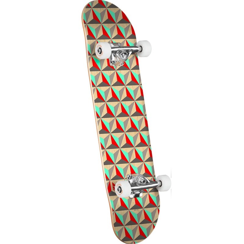 Mini Logo Birch Skateboard Assembly Pattern Tri – 7.5