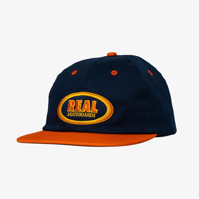 Oval EMB Snapback (Navy)