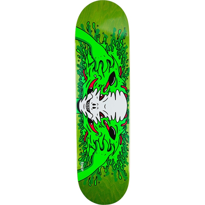 RIP N DIP SKULL FACE ALIEN DECK 8.25″ GREEN