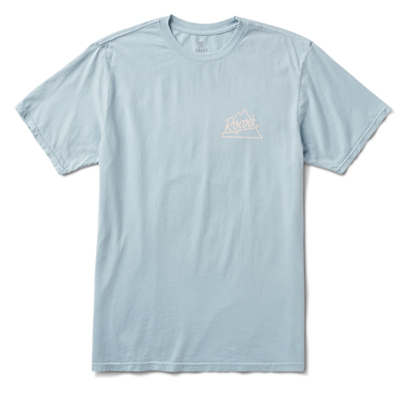 ROARK PEAKING T-SHIRT AGAVE BLUE MEDIUM
