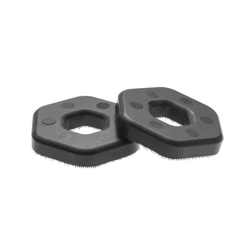 Seismic Slide Pucks Premium Extra-Hard Flinted Hollow Hex – Black (Pair)