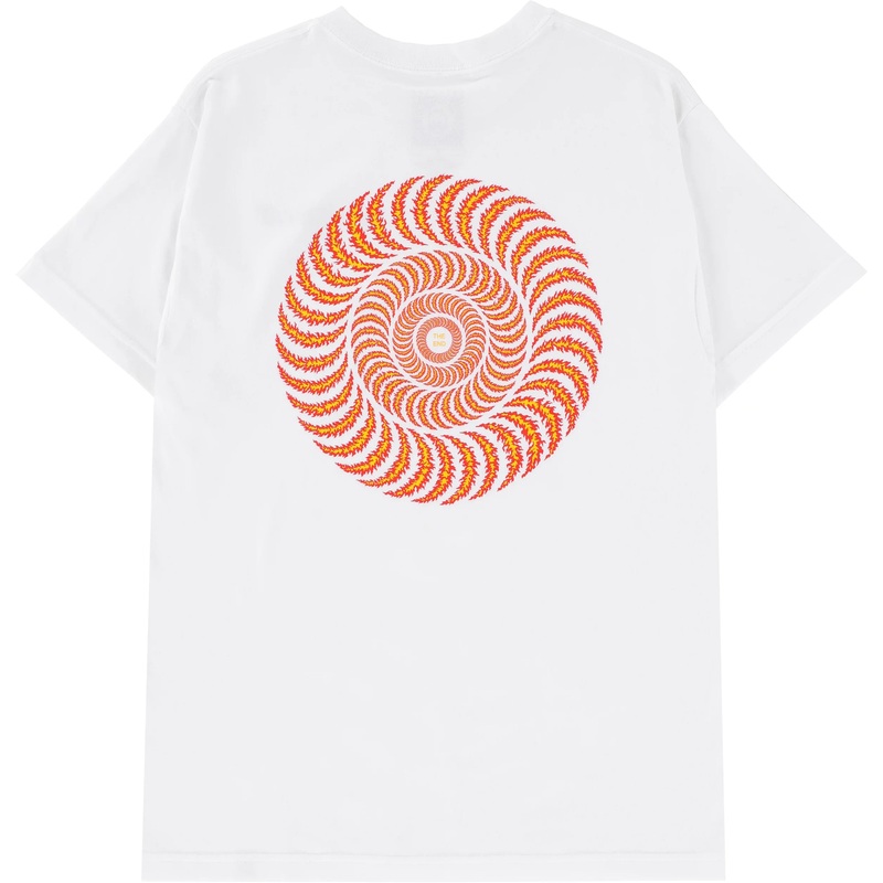 SPITFIRE CLASSIC FLAME T-SHIRT  WHITE/RED/YELLOW SMALL