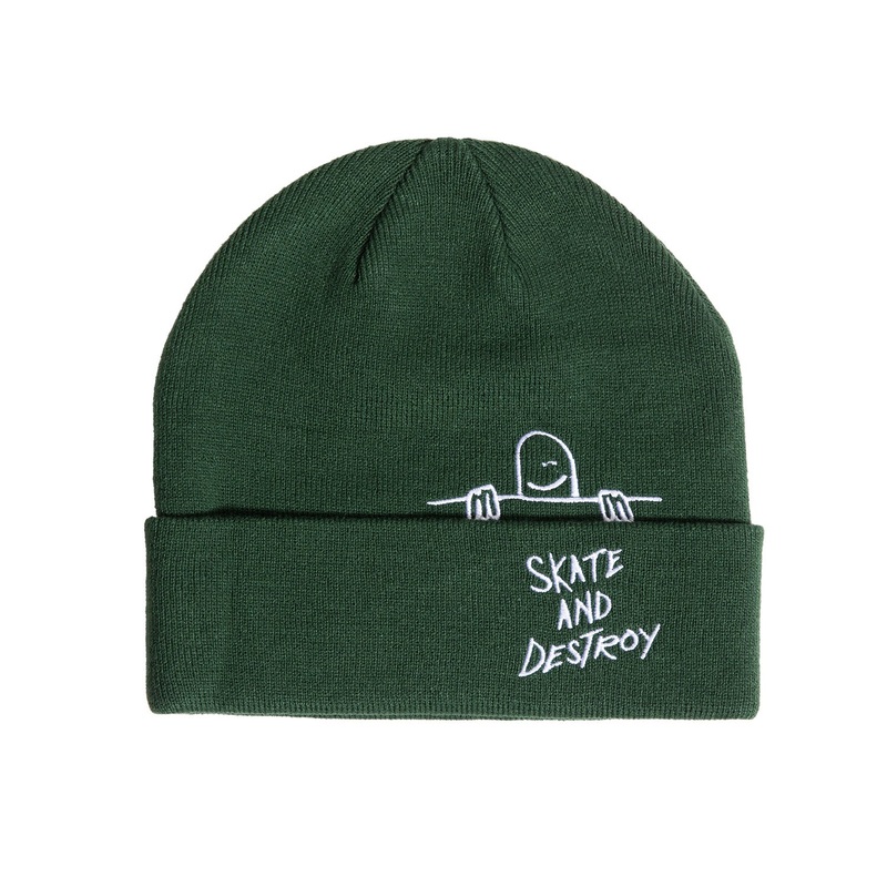 Thrasher Gonz Sad Fold Beanie O/S Forest Green