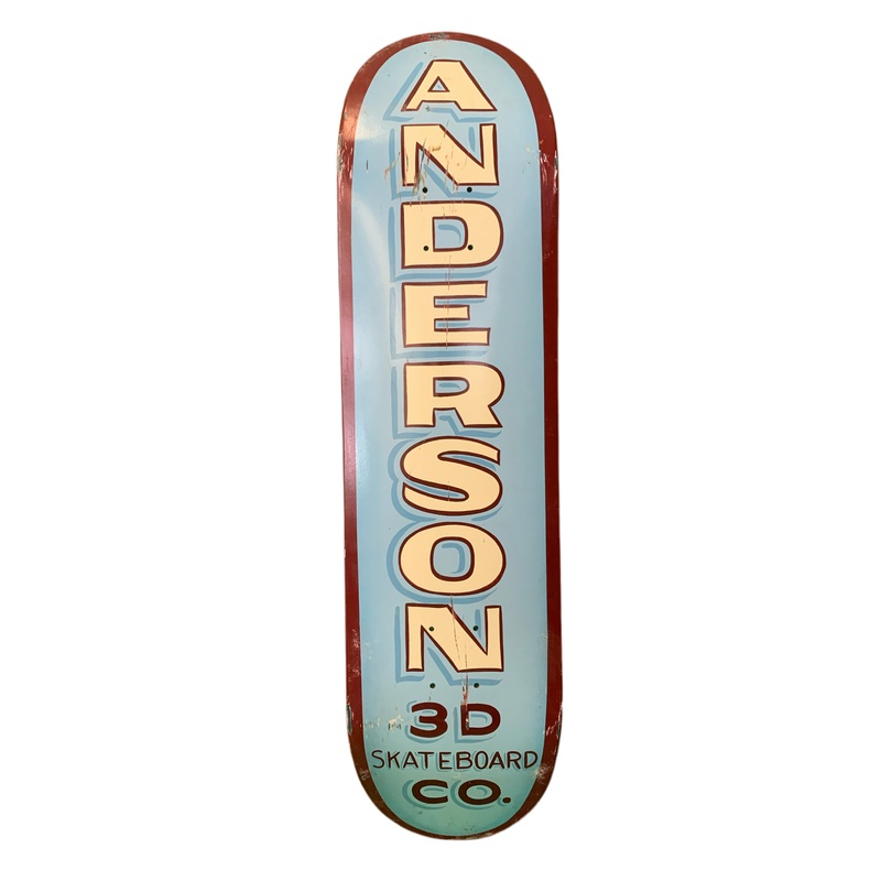 3D Brian Anderson Wordmark 8″ Classic Skateboard Deck