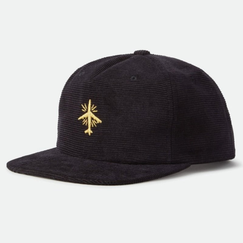 BRIXTON SNAPBACK MEDIUM PROFILE MODE CORD BLACK