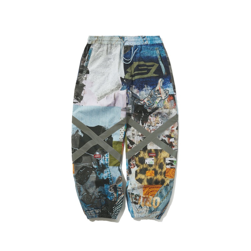 BSRABBIT ORIGINAL POT-X REFLECTIVE WIDE JOGGER PANTS ART PAINTING Medium Art Painting