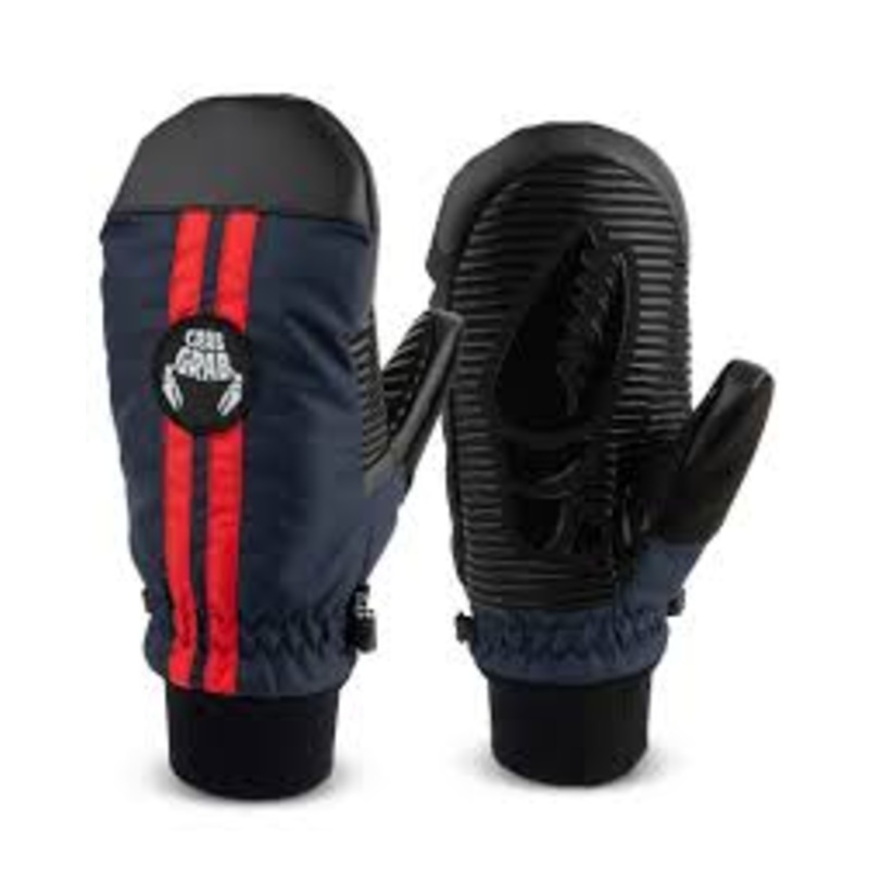 Crab Grab Slam Mitt Racing Stripes Navy S