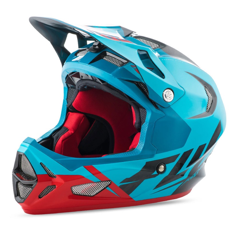 Fly Racing Werx Ultra Graphic Full Face Helmet – Blue/Red/Black X-Small Blue