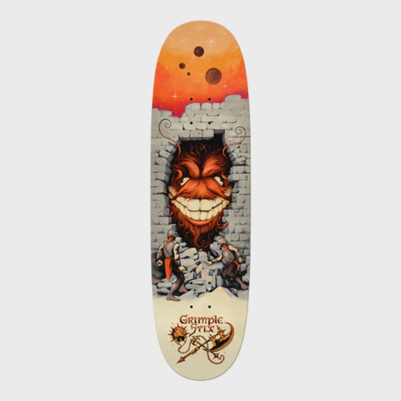 Grimple Stix Barbarians Team Flyer Shaped Deck 8.75″