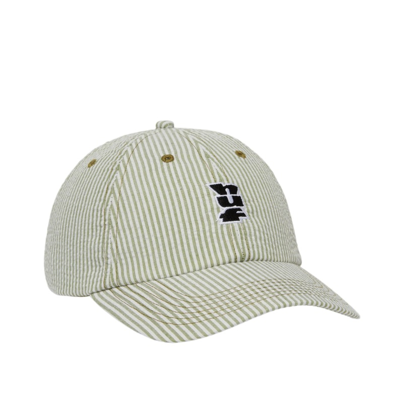 HUF SEERSUCKER MEGABLAST 6 PANEL HAT GREEN