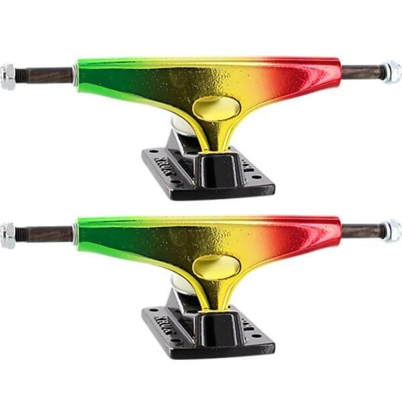 KRUX TRUCKS KROME MATTE RASTA 8.25″