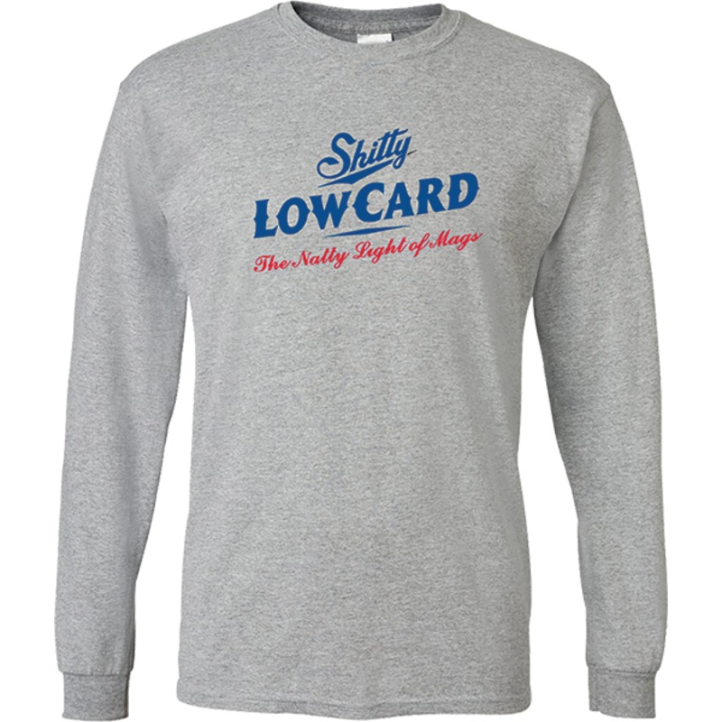 LOWCARD NATTY LOGO LS HEATHER GREY S