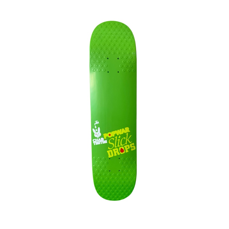 Popwar Chad Timtim Slick Drops Green 7.75″ Classic Skateboard Deck