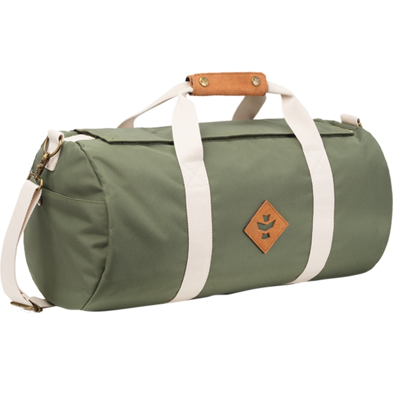 REVELRY OVERNIGHTER DUFFLE BAG 28L GRN/BEIGE
